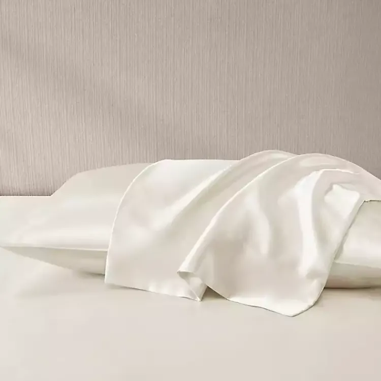 Kirklands Home Bed Sheets|Satin King 2-pc. Pillow Case Set Ivory