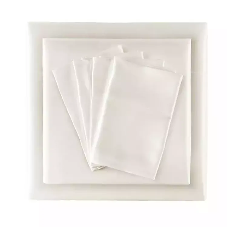 Kirklands Home Bed Sheets|Satin 6-pc. California King Sheet Set Ivory
