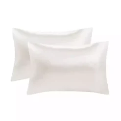 Kirklands Home Bed Sheets|Satin Standard 2-pc. Pillow Case Set Ivory