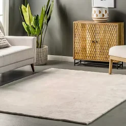 Kirklands Home Area Rugs|Shag Washable Area Rug, 8x10 Ivory