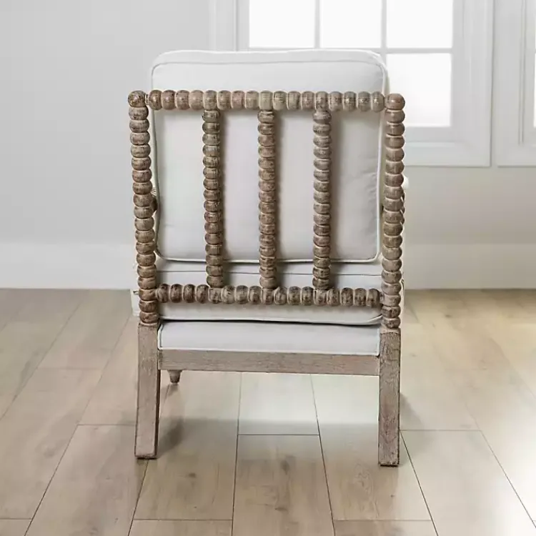 Kirklands Home Accent Chairs|Spencer Spindle Armchair Ivory