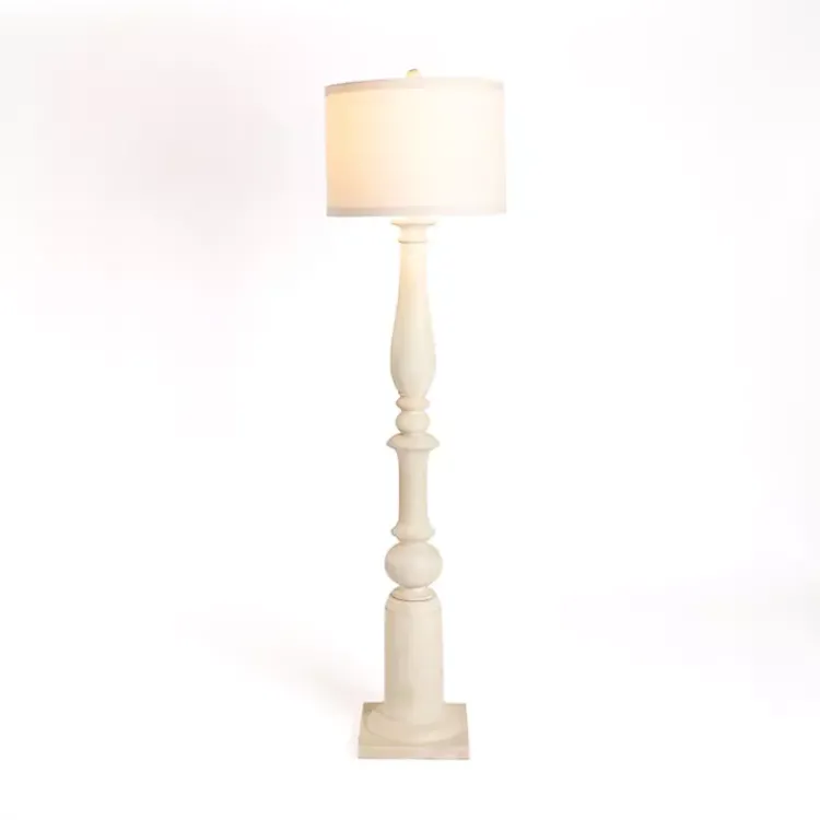 Kirklands Home Floor Lamps|Spindle Charlotte Floor Lamp Ivory