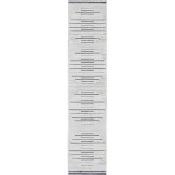 Kirklands Home Area Rugs|Ivory Striated Sphere Washable Runner, 2x10