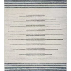 Kirklands Home Area Rugs|Ivory Striated Sphere Washable Area Rug, 7x10