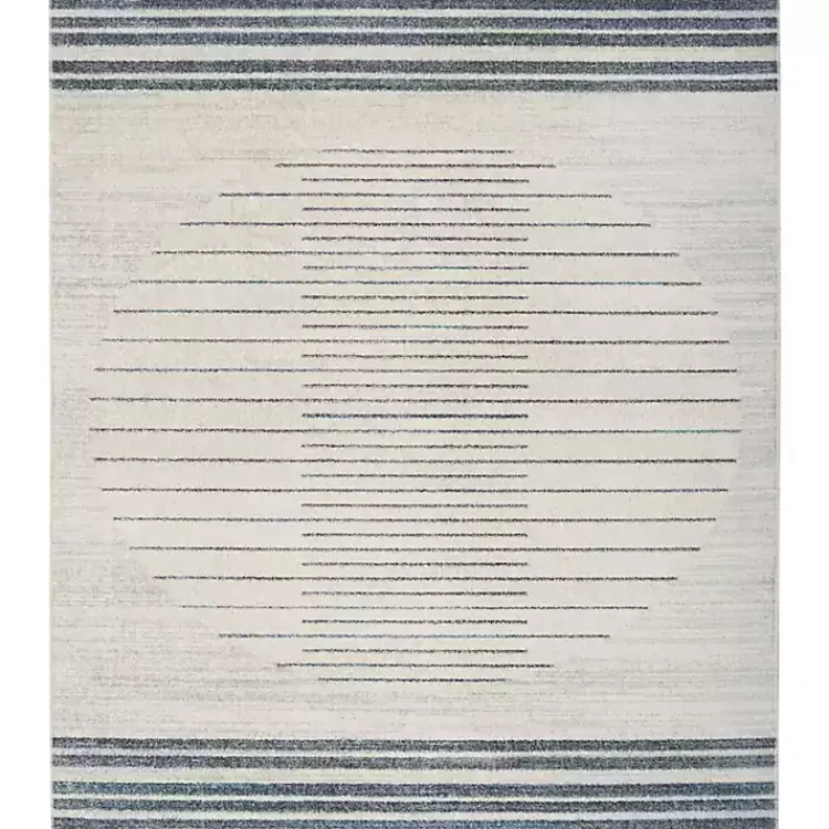 Kirklands Home Area Rugs|Ivory Striated Sphere Washable Area Rug, 7x10