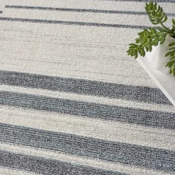 Kirklands Home Area Rugs|Ivory Striated Sphere Washable Area Rug, 7x10