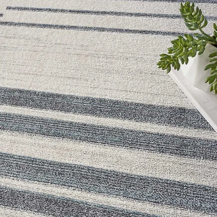 Kirklands Home Area Rugs|Ivory Striated Sphere Washable Area Rug, 7x10