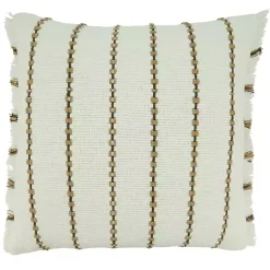 Online Striped Fringe Oversized Throw Pillow Pillows