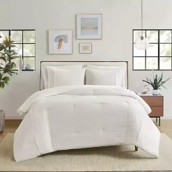 Kirklands Home Comforters|Striped Oversized King 3-pc. Comforter Set Ivory