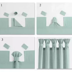 Kirklands Home Curtains & Drapes|Top Knotted Burlap Curtain Panel Set, 95 in. Ivory