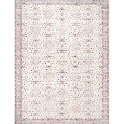 Kirklands Home Area Rugs|Transitional Floral Area Rug, 8x10 Ivory