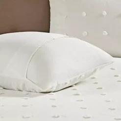 Kirklands Home Duvets|Tufted Cotton 7-pc. Full/Queen Duvet Set Ivory