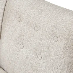 Kirklands Home Accent Chairs|Tufted Curved Accent Chair Ivory