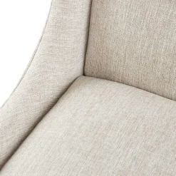 Kirklands Home Accent Chairs|Tufted Curved Accent Chair Ivory