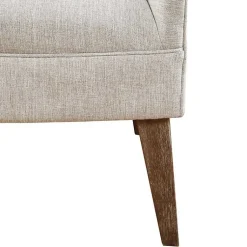 Kirklands Home Accent Chairs|Tufted Curved Accent Chair Ivory