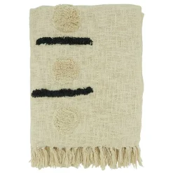 Outlet Tufted Dots and Dashes Throw Blankets & Throws