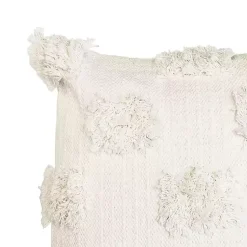 Online Ivory Tufted Dots Throw Pillow Pillows