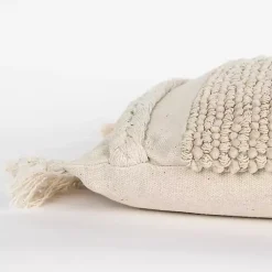 Clearance Tufted Macrame Tassels Lumbar Pillow Pillows