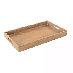 Kirklands Home Benches & Ottomans|Tufted Rectangle Wood Ottoman Ivory