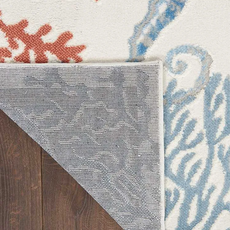 Kirklands Home Area Rugs|Ivory Underwater Paradise Area Rug, 5x7