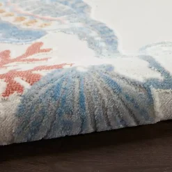 Kirklands Home Area Rugs|Ivory Underwater Paradise Area Rug, 5x7