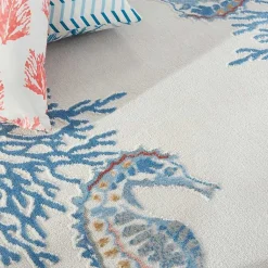 Kirklands Home Area Rugs|Ivory Underwater Paradise Area Rug, 5x7