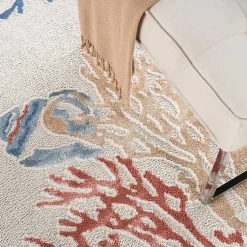 Kirklands Home Area Rugs|Ivory Underwater Paradise Area Rug, 7x9