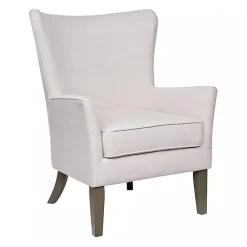Kirklands Home Accent Chairs|Upholstered Armchair Ivory