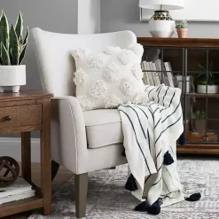 Kirklands Home Accent Chairs|Upholstered Armchair Ivory