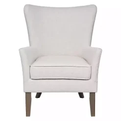 Kirklands Home Accent Chairs|Upholstered Armchair Ivory