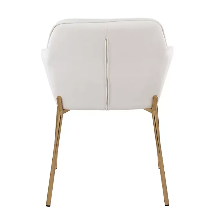 Kirklands Home Dining Chairs|Upholstered Daniella Dining Chairs, Set of 2 Ivory