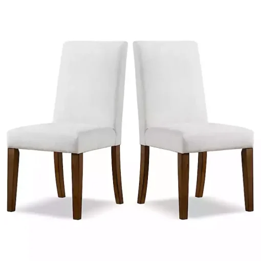 Kirklands Home Dining Chairs|Upholstered Katie Dining Chairs, Set of 2 Ivory