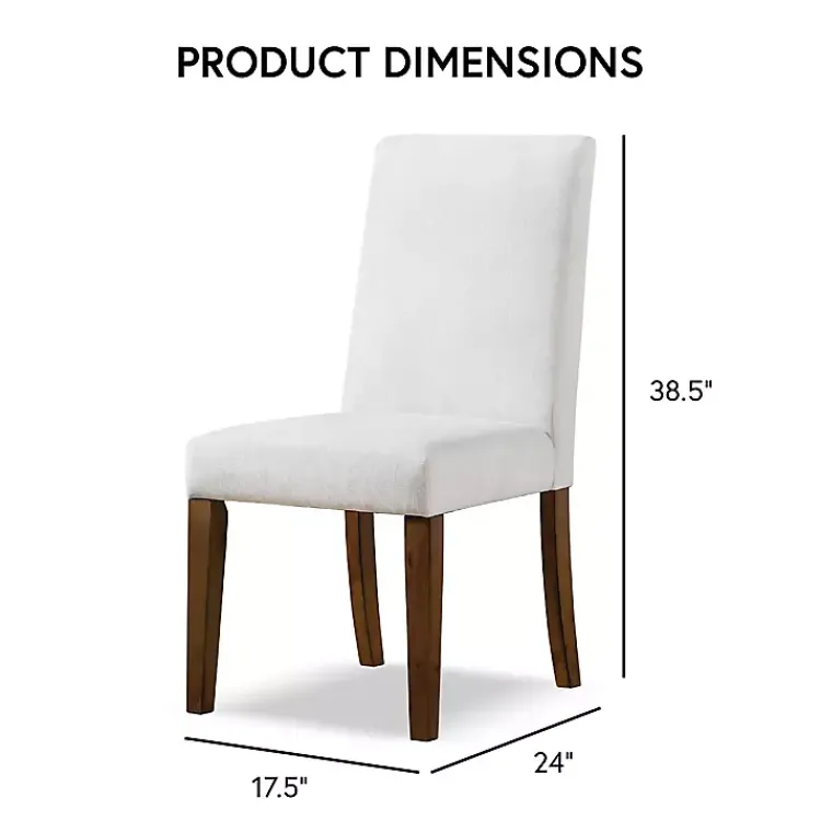 Kirklands Home Dining Chairs|Upholstered Katie Dining Chairs, Set of 2 Ivory