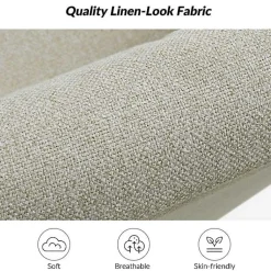 Kirklands Home Accent Chairs|Upholstered Vasser Slipcover Swivel Chair Ivory