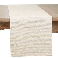 Kirklands Home Table Linens|Water Hyacinth Table Runner Ivory