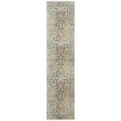 Kirklands Home Area Rugs|Wilcox Medallion Runner, 2x8 Ivory
