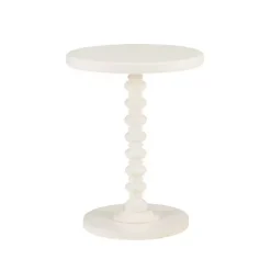 Kirklands Home Accent & End Tables|Wood Spindle Side Table Ivory