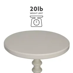 Kirklands Home Accent & End Tables|Wood Spindle Side Table Ivory