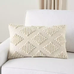 Hot Woven Diamonds Lumbar Pillow Pillows