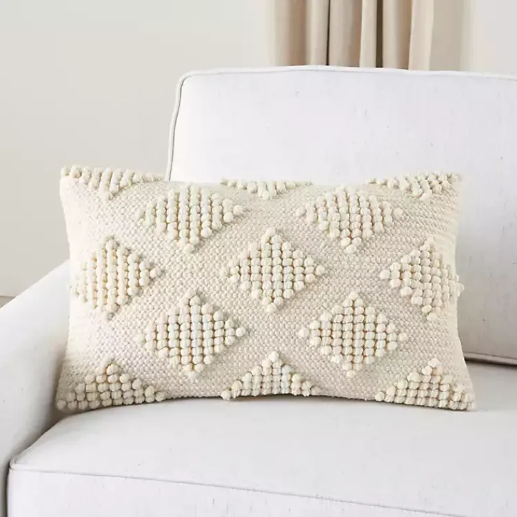 Hot Woven Diamonds Lumbar Pillow Pillows