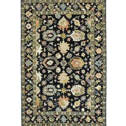 Kirklands Home Area Rugs|Jackson Black Hand-Tufted Area Rug, 5x7