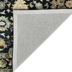 Kirklands Home Area Rugs|Jackson Black Hand-Tufted Area Rug, 5x7