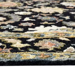 Kirklands Home Area Rugs|Jackson Black Hand-Tufted Area Rug, 5x7