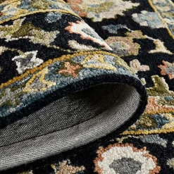 Kirklands Home Area Rugs|Jackson Black Hand-Tufted Area Rug, 5x7