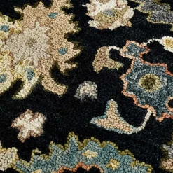 Kirklands Home Area Rugs|Jackson Black Hand-Tufted Area Rug, 5x7