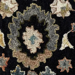 Kirklands Home Area Rugs|Jackson Black Hand-Tufted Area Rug, 8x10