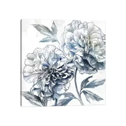 Kirklands Home Canvas Art|Japanese Peony Canvas Art Print Blue