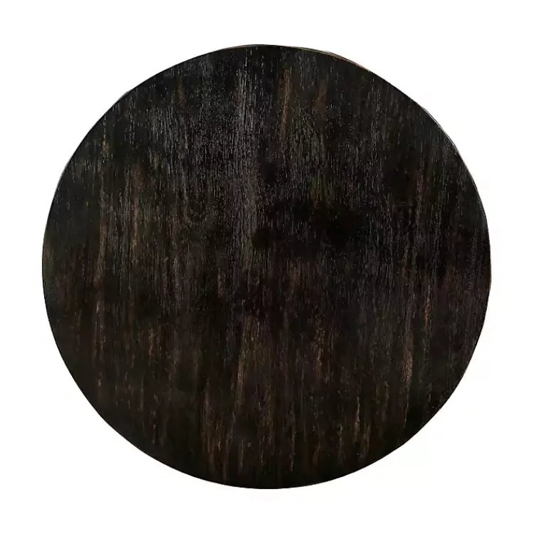 Kirklands Home Coffee Tables|Jarrod Antique Wood Grain Shelf Coffee Table Black