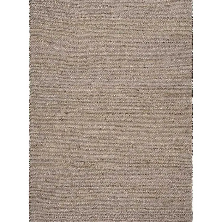 Kirklands Home Area Rugs|Jaxon Natural Jute Area Rug, 8x10 Gray