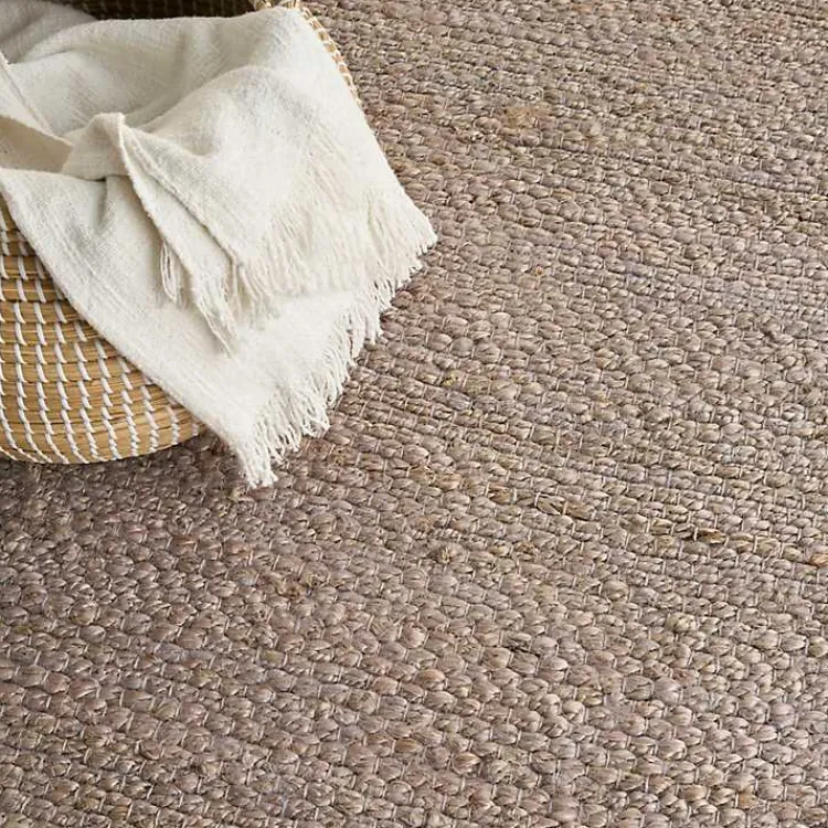 Kirklands Home Area Rugs|Jaxon Natural Jute Area Rug, 8x10 Gray